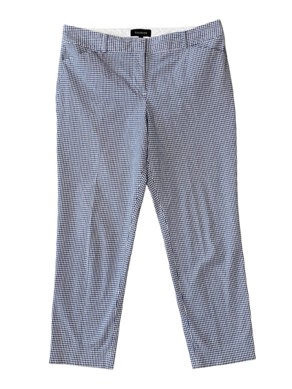 TALBOTS Gingham Cropped Pants - image 2